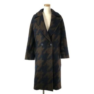 【美品】  MAX MARA STUDIO / マックスマーラステュディオ | ROBINIA WOOL COAT コート | 36 | ブラウン/ネイビー | レディース(その他)