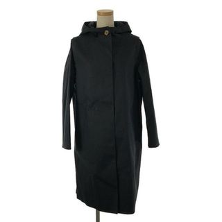 【美品】  MACKINTOSH / マッキントッシュ | ゴム引きコットン フーデッドコート | 8 | ネイビー | レディース