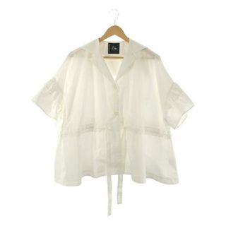 【美品】  Cen. / セン | 2023SS | 2WAYタイプライターシャツジャケット | F | ホワイト | レディース(シャツ/ブラウス(半袖/袖なし))