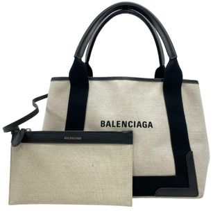 バレンシアガ(Balenciaga)のバレンシアガ BALENCIAGA ハンドバッグ
 ネイビーカバス 339933 ホワイト(ハンドバッグ)