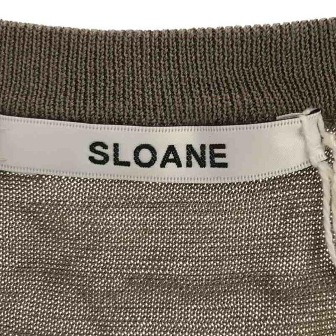 SLOANE(スローン)の【新品】  SLOANE / スローン | シルク天竺Vネックニット | 3 | ライトブラウン | レディース レディースのトップス(ニット/セーター)の商品写真