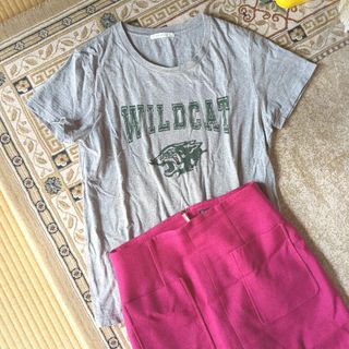 トゥモローランド(TOMORROWLAND)のトゥモローランド★マカフィーぷくっとロゴTシャツグレー(Tシャツ(半袖/袖なし))