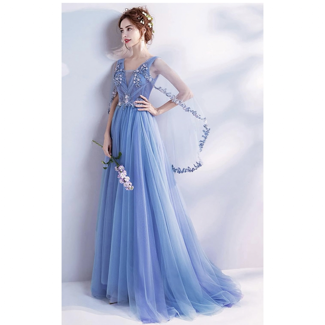 新品ドレス　豪華　フェアリー レディースのフォーマル/ドレス(ロングドレス)の商品写真