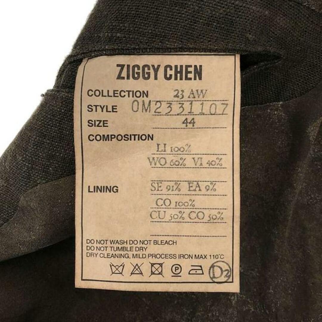 【美品】  ziggy chen / ジギーチェン | 2023AW | HEAVY LINEN / SINGLE BREASTED COAT / シングルコート / 総裏地 | 44 | ブラウン系 | メンズ メンズのジャケット/アウター(その他)の商品写真