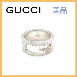 グッチ(Gucci)のグッチ ブランデッドG リング 指輪 メンズ レディース シルバー925 10号(リング(指輪))