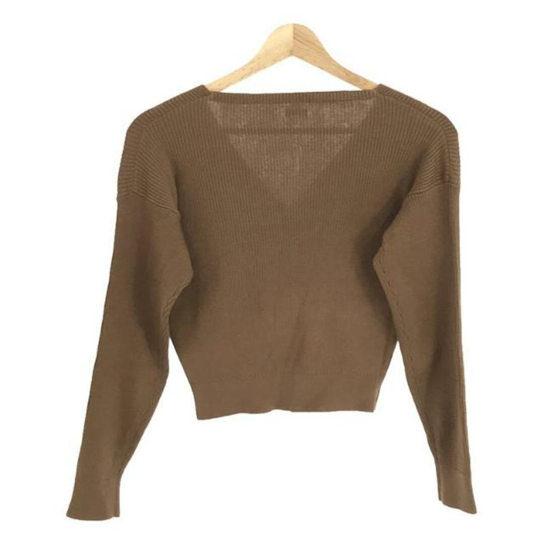 NOWOS / ノーウォス | v neck rib cardigan カーディガン | F