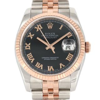 ロレックス(ROLEX)のロレックス デイトジャスト 116231 SSxPG 自動巻 D番(腕時計(アナログ))