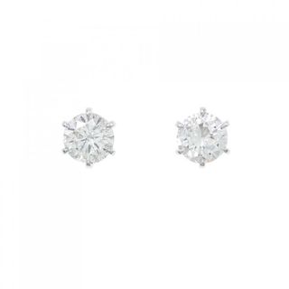 【リメイク】PT/ST ダイヤモンド ピアス 1.051CT 1.064CT H I1 Good(ピアス)