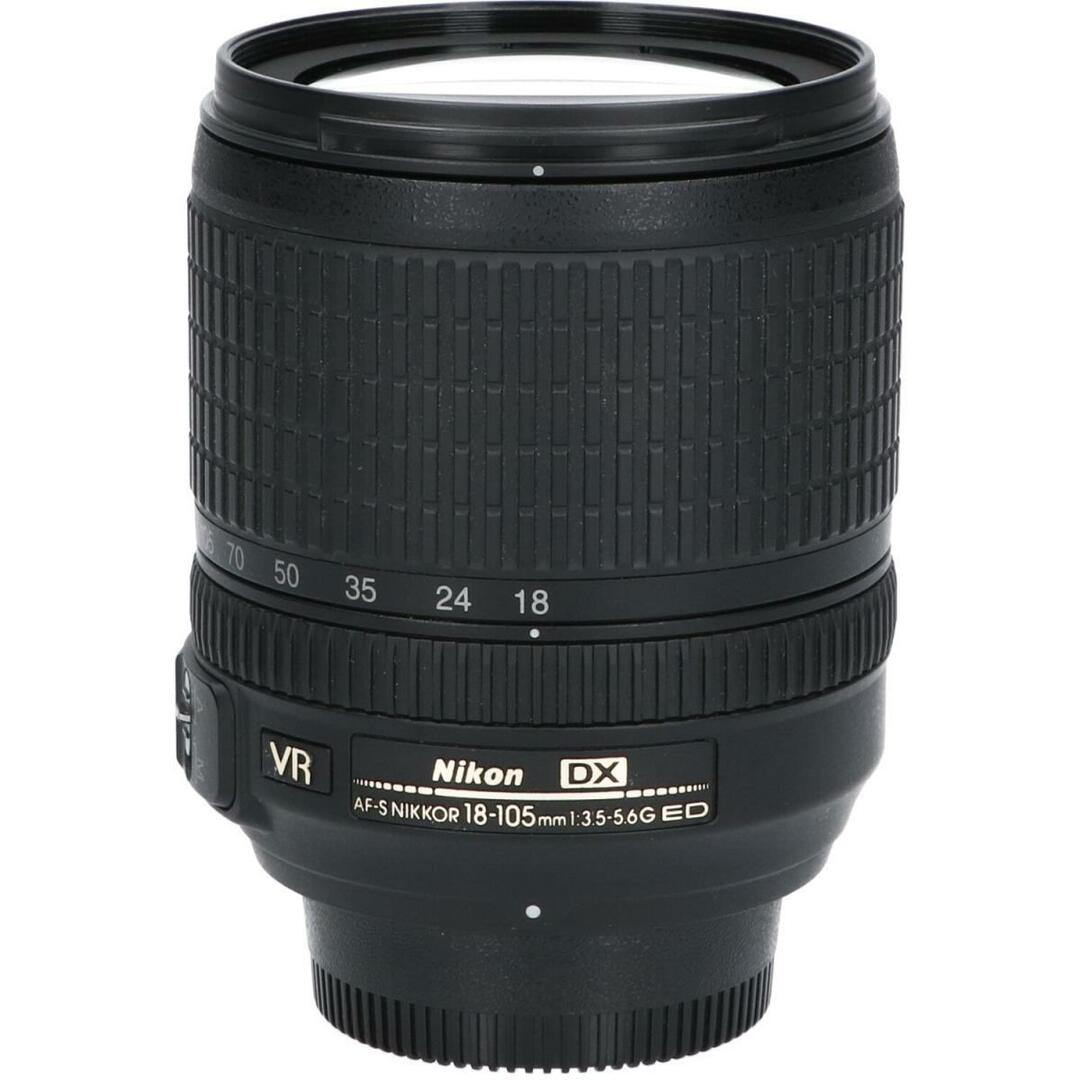 Nikon(ニコン)のＮＩＫＯＮ　ＡＦ－Ｓ　ＤＸ１８－１０５ｍｍ　Ｆ３．５－５．６Ｇ　ＶＲ スマホ/家電/カメラのカメラ(レンズ(ズーム))の商品写真