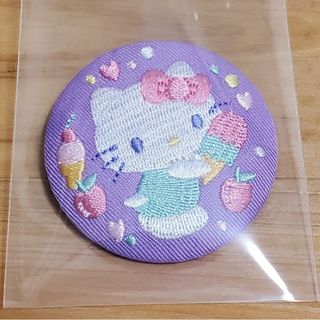 サンリオ(サンリオ)のバンダイ サンリオキャラクターズ刺繍缶バッジBiscuit2 キティ(バッジ/ピンバッジ)