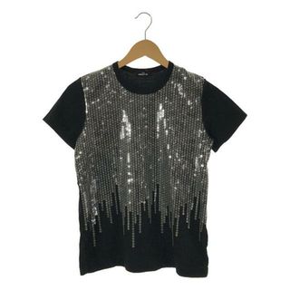 トリココムデギャルソン(tricot COMME des GARCONS)のtricot COMME des GARCONS / トリココムデギャルソン | スパンコール 装飾 Tシャツ | ブラック | レディース(Tシャツ(半袖/袖なし))