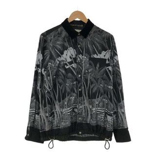 sacai - 【美品】  sacai / サカイ | 2020SS | × SUN SURF パームツリー アロハプリント シャツ | 2 | ブラック | メンズ