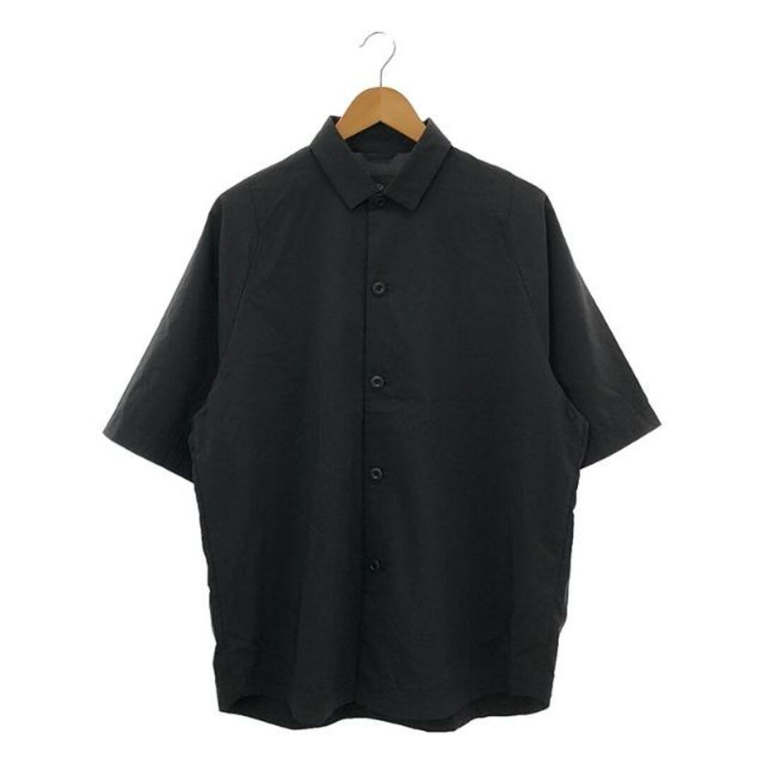 TEATORA(テアトラ)の【美品】  TEATORA / テアトラ | CARTRIDGE SHIRT S/S DR / カートリッジ シャツ | 1 | black | メンズ メンズのトップス(Tシャツ/カットソー(半袖/袖なし))の商品写真