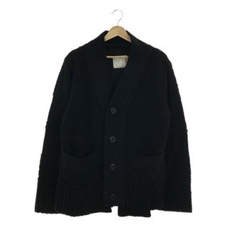 サカイ(sacai)のsacai / サカイ | 2020AW | Wool Knit Cardigan アシンメトリー ウール ニット カーディガン | 1 | ブラック | メンズ(カーディガン)