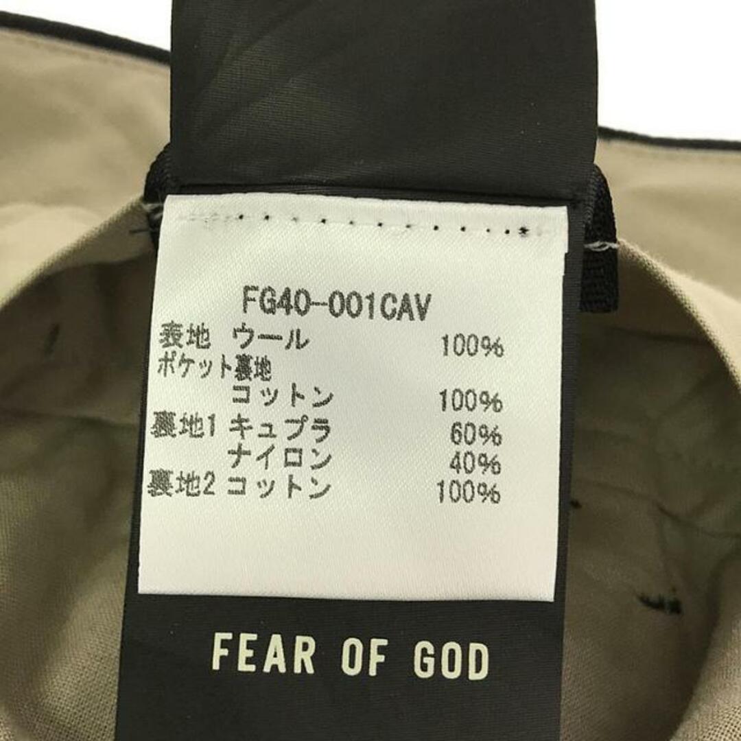 FEAR OF GOD(フィアオブゴッド)の【美品】  FEAR OF GOD / フィアオブゴッド | ウール 2プリーツ スーツパンツ | 44 | ブラック | メンズ メンズのパンツ(その他)の商品写真