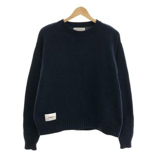 W)taps - 【美品】  WTAPS / ダブルタップス | 2023AW | CREW NECK 02 / SWEATER / POLY.SIGN / EX47collection / クルーネック ニット | 1 | Navy | メンズ