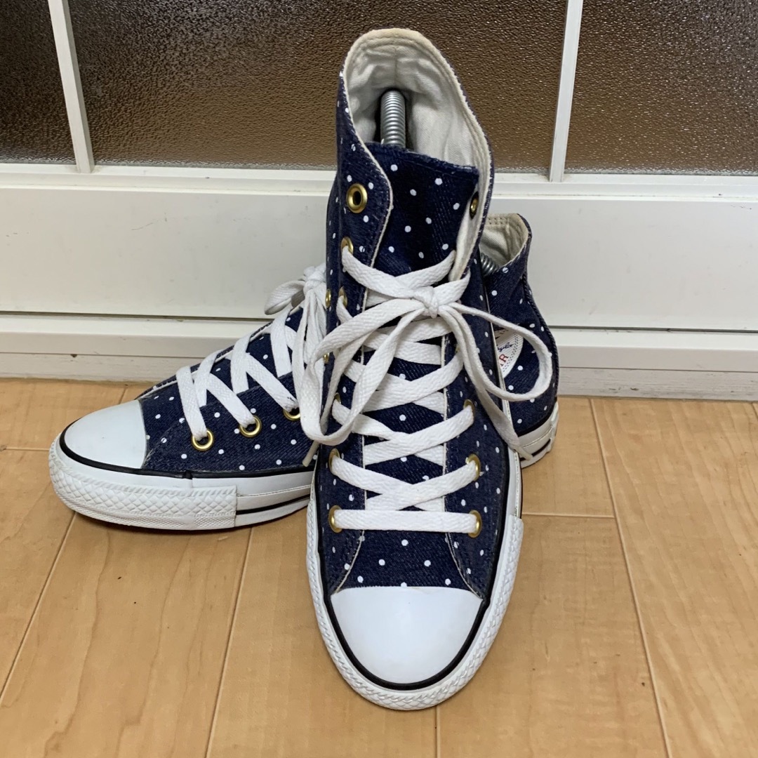 CONVERSE(コンバース)の⭐︎ホームクリーニング済み⭐︎ドット　水玉　converse レディースの靴/シューズ(スニーカー)の商品写真