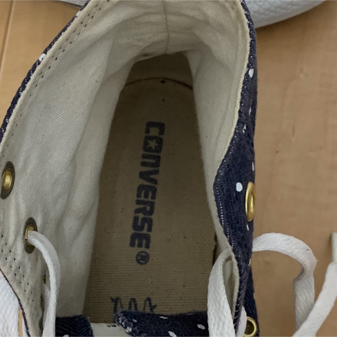 CONVERSE(コンバース)の⭐︎ホームクリーニング済み⭐︎ドット　水玉　converse レディースの靴/シューズ(スニーカー)の商品写真