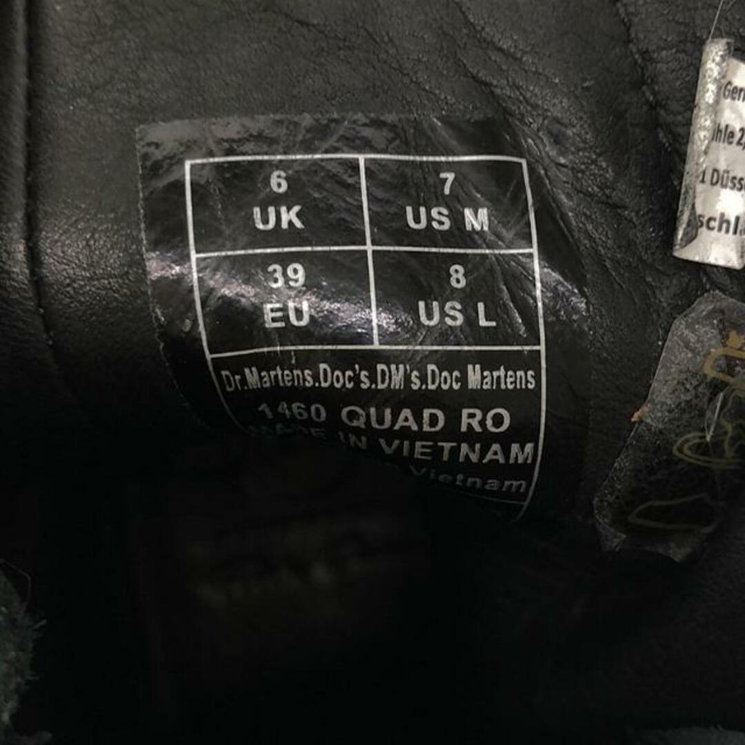 Rick Owens(リックオウエンス)の【美品】  Rick Owens / リックオウエンス | × Dr.Martens ドクターマーチンコラボ 1460 クアッド RO 8ホール サイドジップブーツ | UK6 | ブラック | メンズ メンズの靴/シューズ(ブーツ)の商品写真