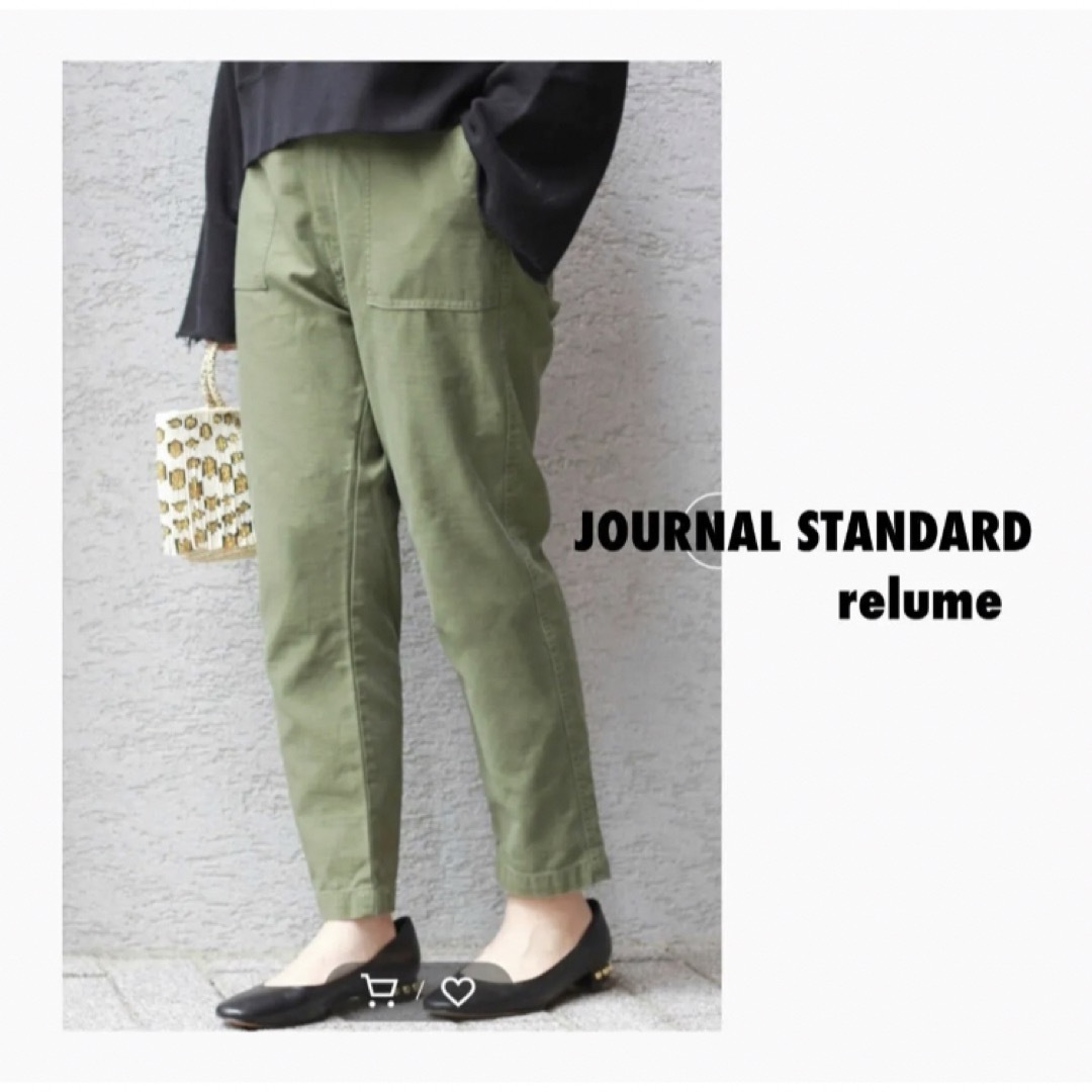 JOURNAL STANDARD relume(ジャーナルスタンダードレリューム)のジャーナルスタンダードレリューム バックサテン ベイカーパンツ レディースのパンツ(ワークパンツ/カーゴパンツ)の商品写真