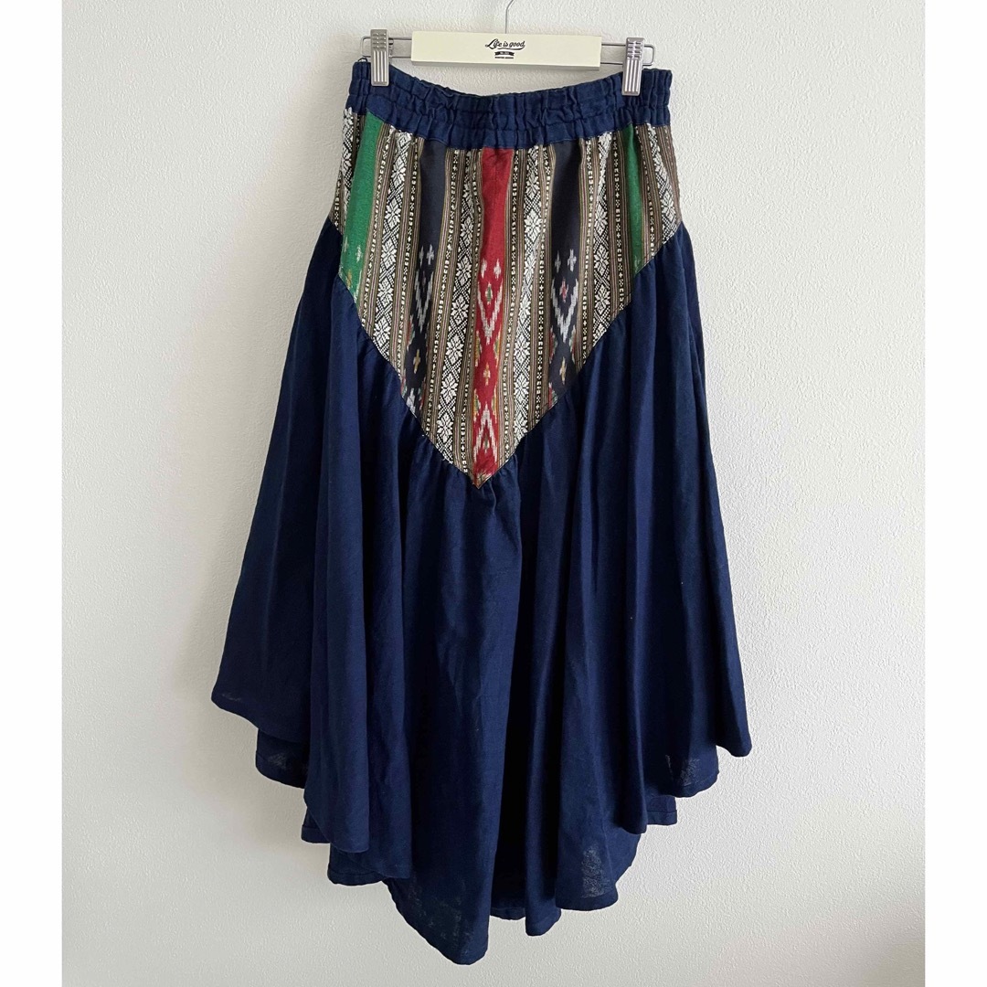 藍染　半袖トップス　スカート レディースのトップス(カットソー(半袖/袖なし))の商品写真
