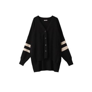 ザラ(ZARA)のLEPHIL ルフィル　オーバーサイズカーディガン　ブラック　完売　新品　(カーディガン)