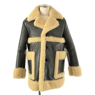 サカイ(sacai)の【新品】  sacai / サカイ | 2022AW | Faux Shearling Blouson / フェイク シアリング ボア レザー ブルゾン / オーバー ムートンジャケット | 2 | グレー | メンズ(その他)