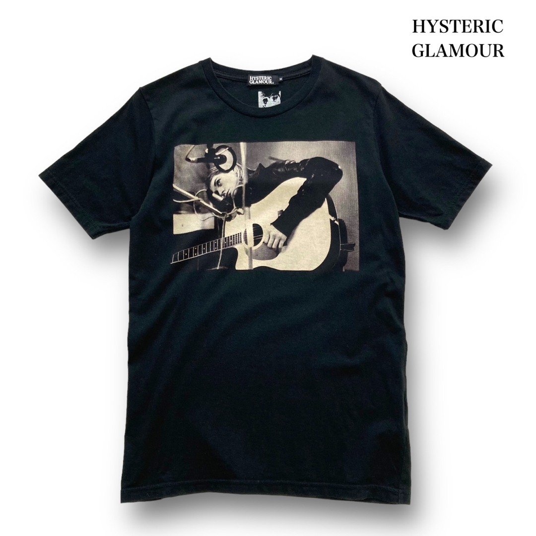 HYSTERIC GLAMOUR(ヒステリックグラマー)の【HYSTERIC GLAMOUR】カートコバーン プリントTシャツ ブラック メンズのトップス(Tシャツ/カットソー(半袖/袖なし))の商品写真