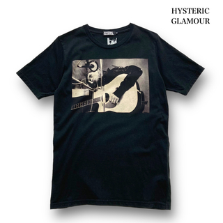 ヒステリックグラマー(HYSTERIC GLAMOUR)の【HYSTERIC GLAMOUR】カートコバーン プリントTシャツ ブラック(Tシャツ/カットソー(半袖/袖なし))