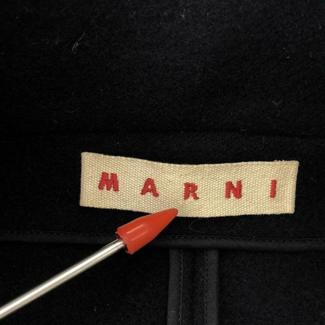 Marni(マルニ)のMARNI / マルニ | ウール ハイネックポンチョ ジャケット | 38 | ネイビー | レディース レディースのジャケット/アウター(その他)の商品写真