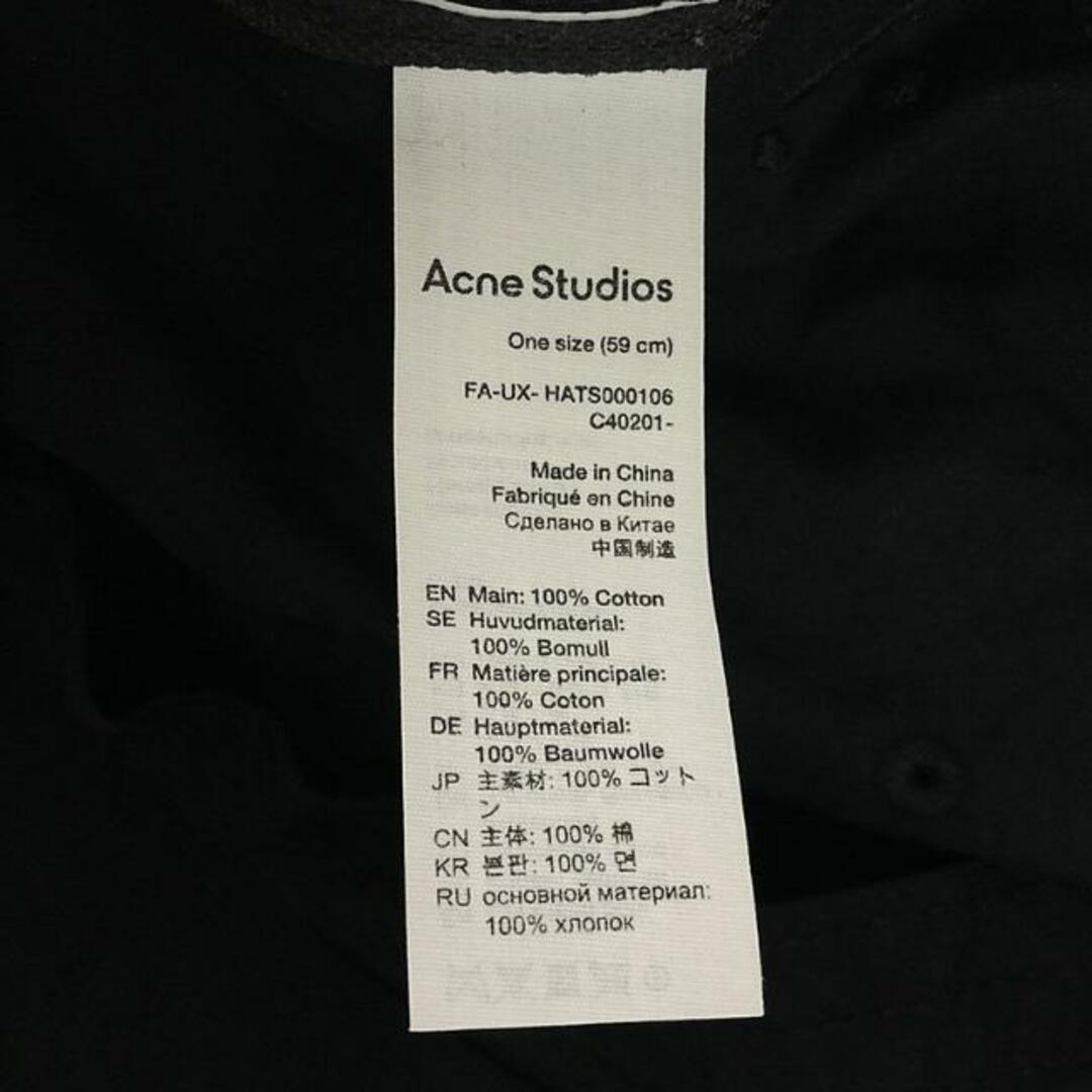 Acne Studios / アクネストゥディオズ | FACE コットン ベースボールキャップ ユニセックス | ブラック | レディース レディースの帽子(その他)の商品写真