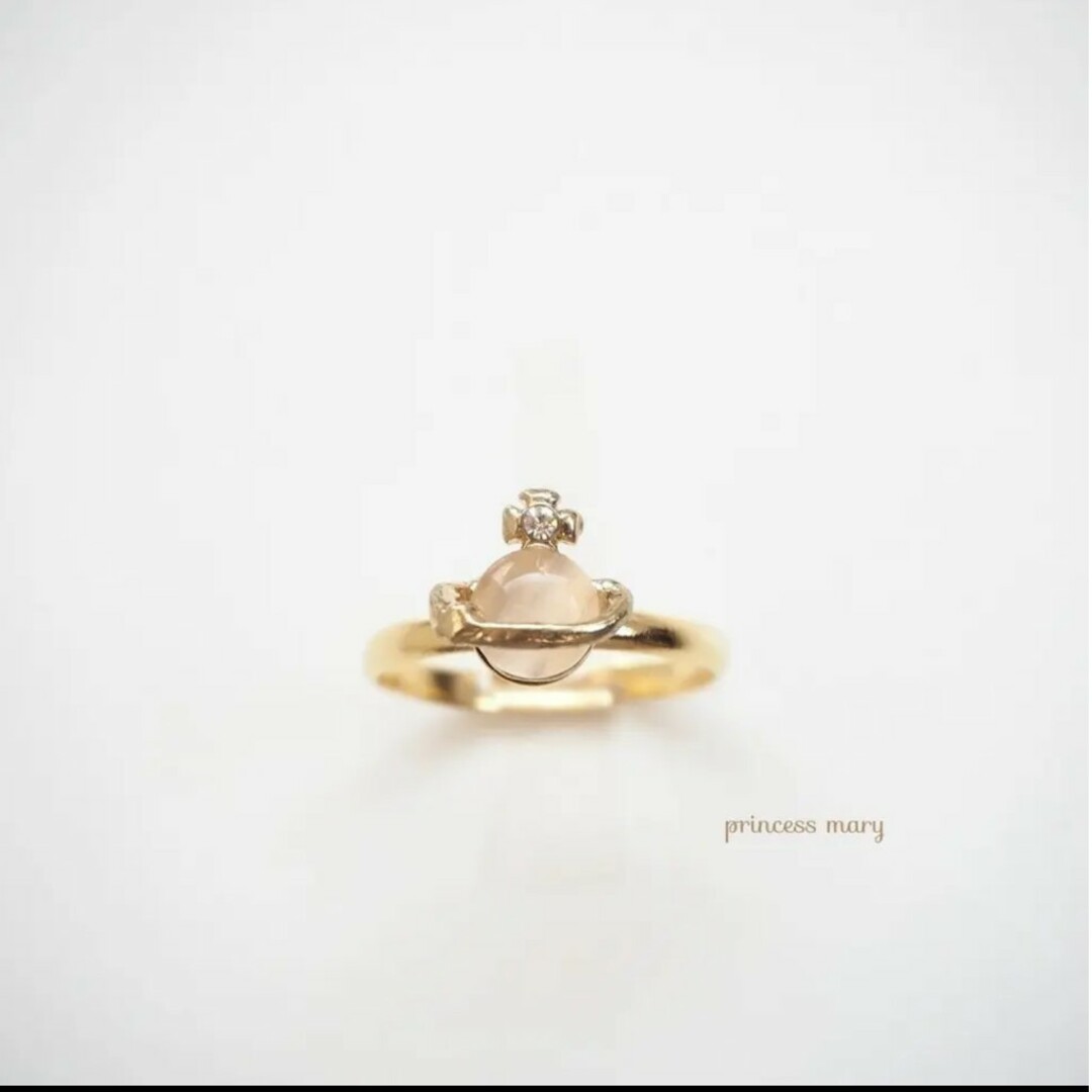 数量限定》ベージュ♡土星リング レディースのアクセサリー(リング(指輪))の商品写真