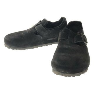 ビルケンシュトック(BIRKENSTOCK)のBIRKENSTOCK / ビルケンシュトック | LONDON SHEARLING ロンドン シアリング ラムスキンボア スエード スリッポンシューズ | 26.5 | ブラック | メンズ(ブーツ)