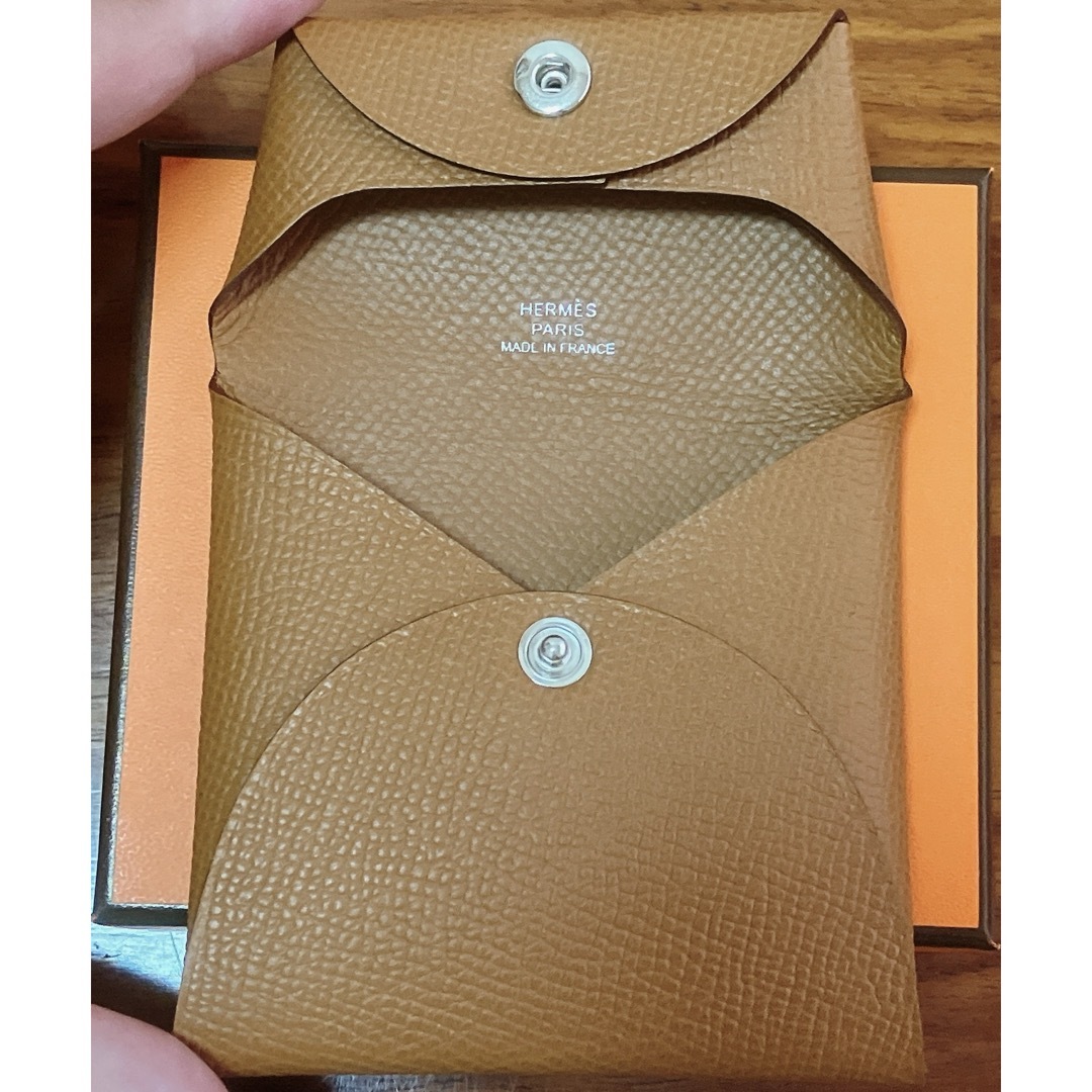 Hermes(エルメス)の【新品未使用】バスティア　エプソン　ゴールド　エルメス　W刻印 レディースのファッション小物(コインケース)の商品写真