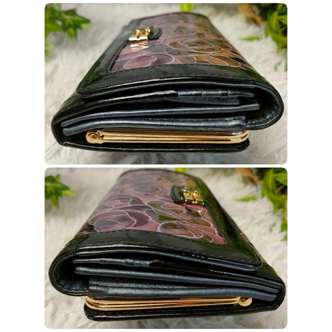 ANNA SUI(アナスイ)のアナスイ 長財布 がま口 花柄 ピンク ANNA SUI がま口財布 パープル レディースのファッション小物(財布)の商品写真