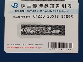 JR西日本 株主優待券 1枚(鉄道乗車券)