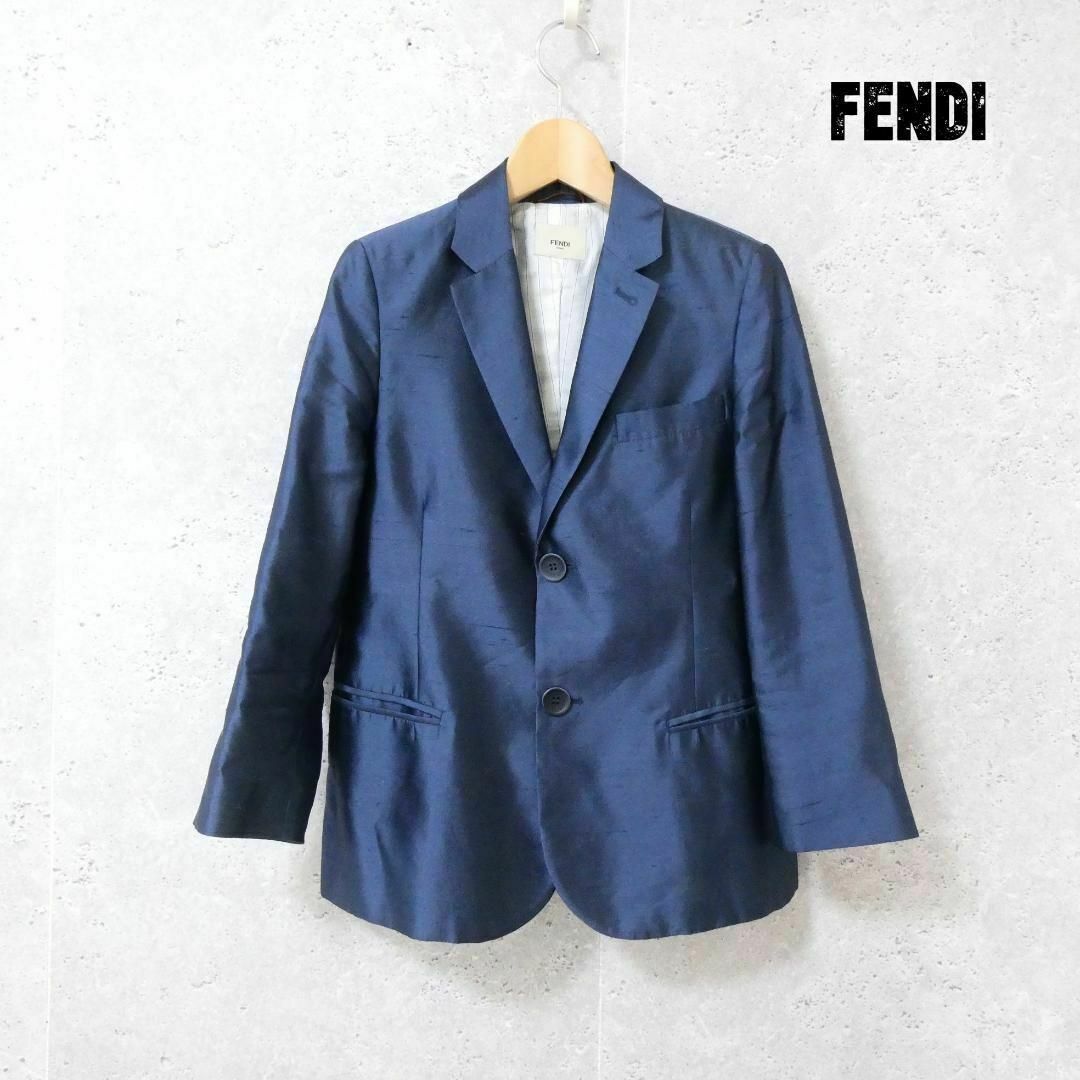 美品 FENDI キッズ シルク100％ シングル 2B テーラードジャケット | フリマアプリ ラクマ