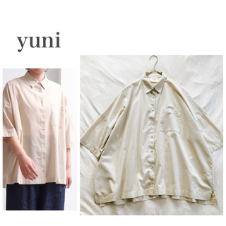 yuni - yuni ユニ＊sheer強撚コットン ワイドシャツ ブラウス 日本製