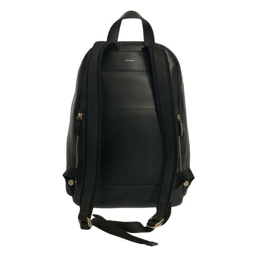 SKAGEN(スカーゲン)の【美品】  SKAGEN / スカーゲン | KROYER BACKPACK レザー バックパック デイパック | ブラック | メンズ メンズのバッグ(バッグパック/リュック)の商品写真