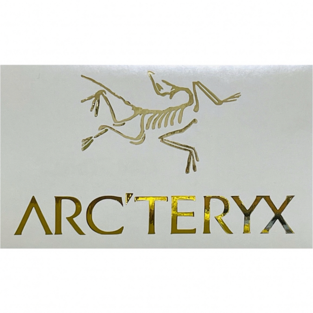 ARC'TERYX(アークテリクス)のARC'TERYX アークテリクス ステッカー　　◆13㎝◆ミラーゴールド◆ スポーツ/アウトドアのスポーツ/アウトドア その他(その他)の商品写真