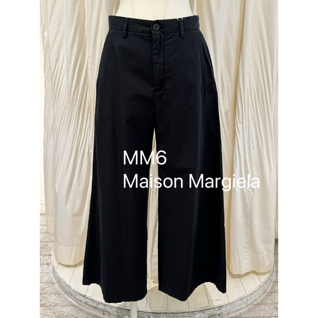 MM6(エムエムシックス)のMM6 Maison Margiela フレアパンツ ブラック38size レディースのパンツ(バギーパンツ)の商品写真