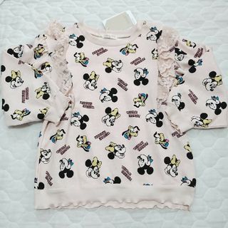 ディズニー(Disney)の新品 トレーナー ディズニー フリル 120(Tシャツ/カットソー)