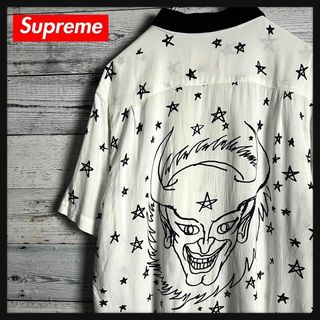 シュプリーム(Supreme)の【希少デザイン】シュプリーム☆ワンポイントロゴ入り デビル オープンカラーシャツ(その他)