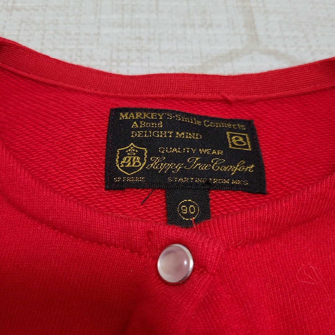 MARKEY'S(マーキーズ)のマーキーズ 赤 カーディガン 90cm キッズ/ベビー/マタニティのキッズ服女の子用(90cm~)(カーディガン)の商品写真
