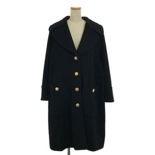 セリーヌ(celine)の【美品】  CELINE / セリーヌ | アンゴラ カシミヤマカダムボタン コート | 38 | ブラック | レディース(その他)