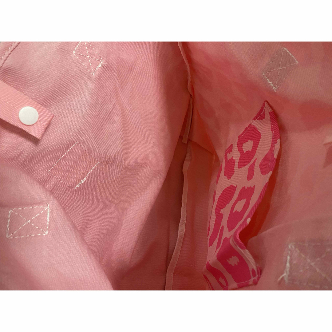トートバッグ　マザーズバック　キャンパスバック　鞄　レオパード　ヒョウ柄　ピンク レディースのバッグ(トートバッグ)の商品写真