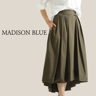 マディソンブルー(MADISONBLUE)のMADISON BLUE マディソンブルー　タックボリュームフレアスカート　01(ロングスカート)