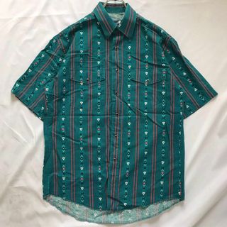 ラングラー(Wrangler)のwrangler ウエスタンシャツ 綺麗柄(Tシャツ/カットソー(半袖/袖なし))