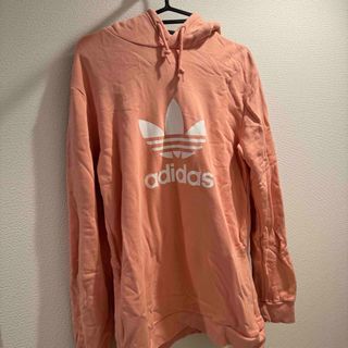 アディダス(adidas)のアディダス　パーカー　Mサイズ　ピンク(パーカー)