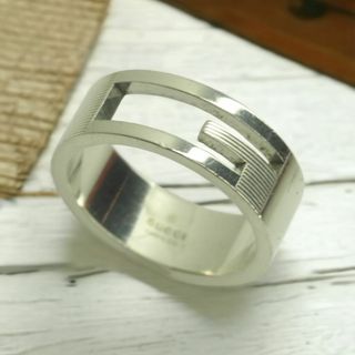 グッチ(Gucci)の◆GUCCI　グッチ　Gロゴリング　指輪　シルバー　SILVER925 23号(リング(指輪))